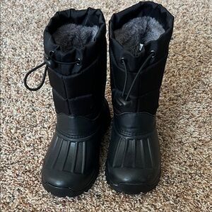 Dream Pairs Black Kids Rain & Snow Boots